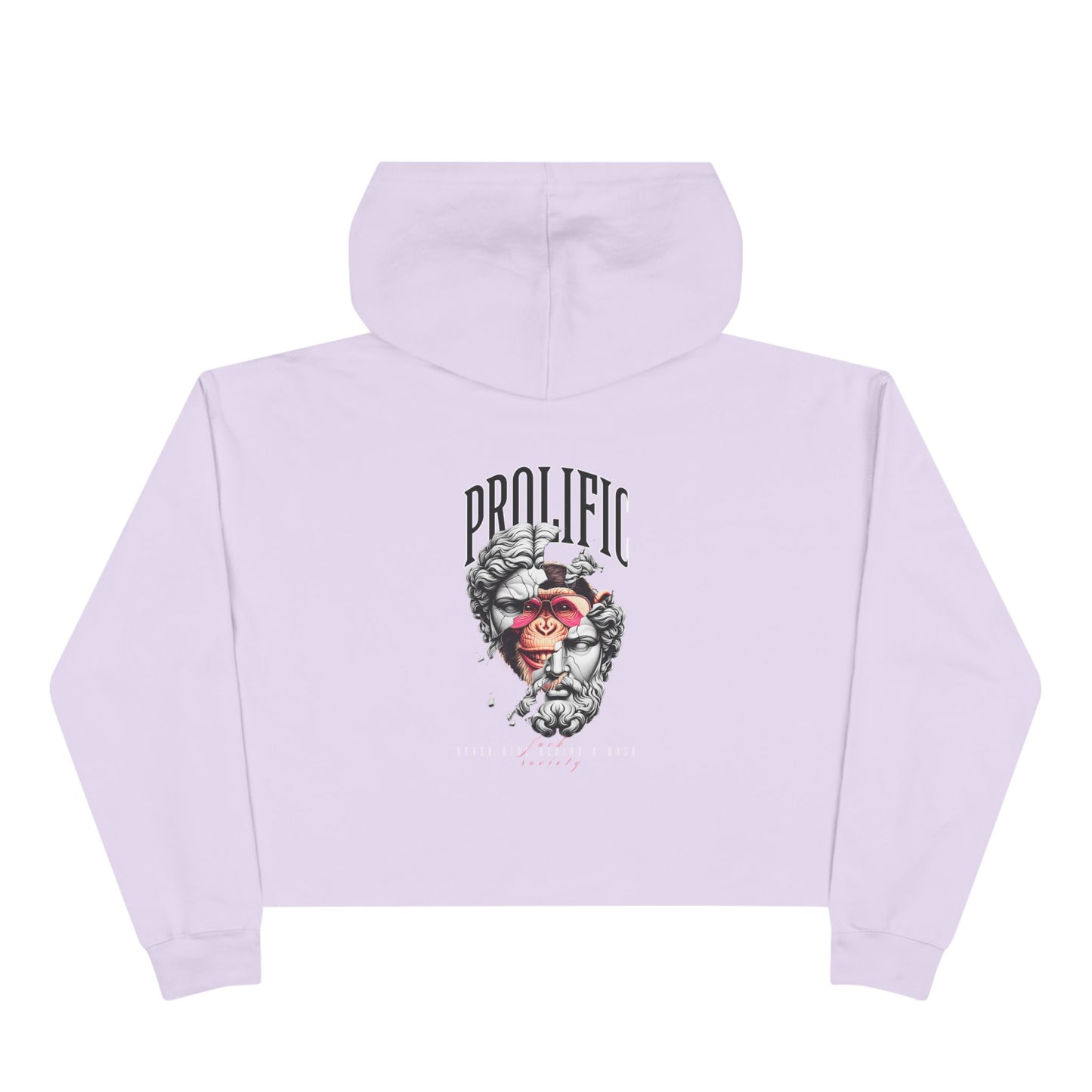 Never hide Behind a Mask Crop Hoodie