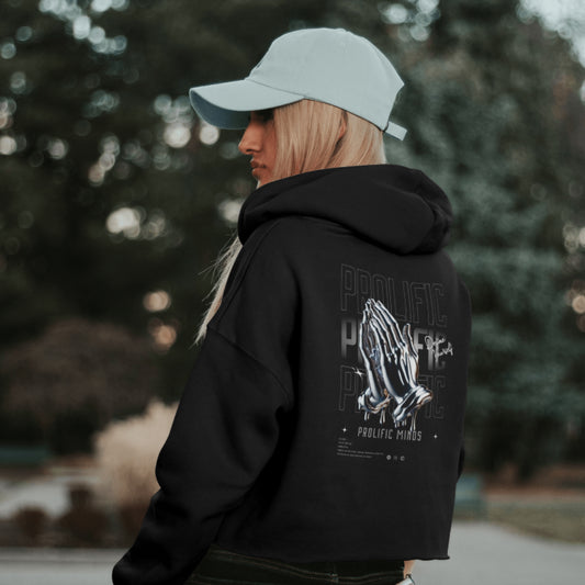 Prolific Minds Crop Hoodie